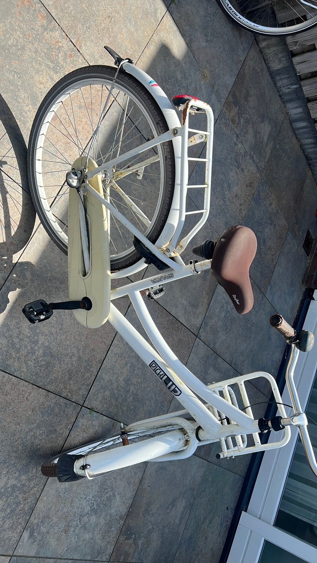 Sparta meiden fiets 26 inch wit, Ophalen, Terugtraprem, Sparta, Gebruikt