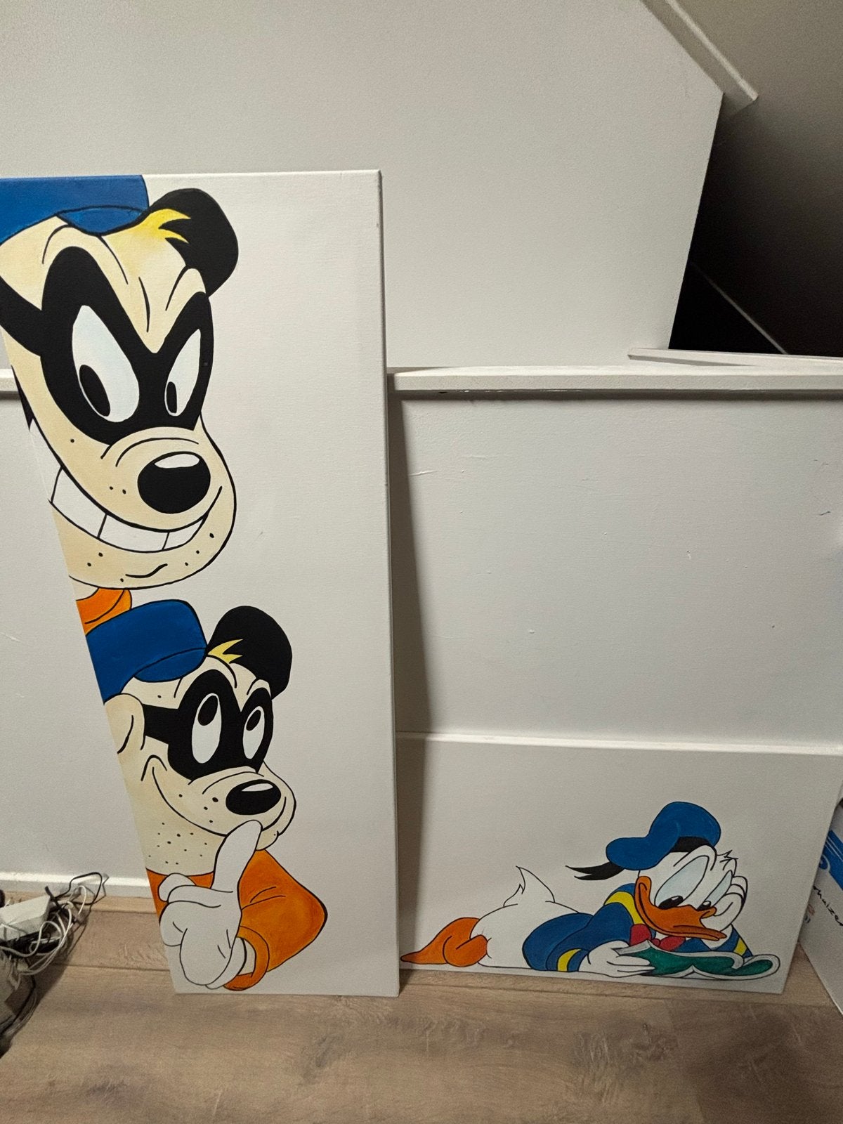 Leuk zelf geschilderd schilderij voor kinderkamer, Ophalen, Minder dan 50 cm, Gebruikt, Oorspronkelijke maker
