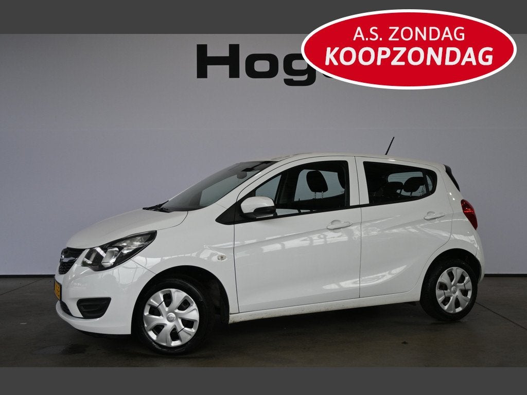 Opel KARL 1.0 ecoFLEX Edition Airco Cruise control Elektrisc, 839 kg, Stof, Met garantie (alle), Wit