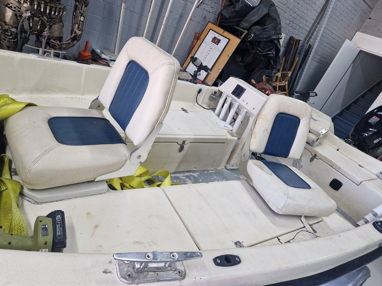 Stabiele visboot met Suzuki buitenboordmotor, Watersport en Boten, Ophalen, Gebruikt, Overige typen, Motorboot