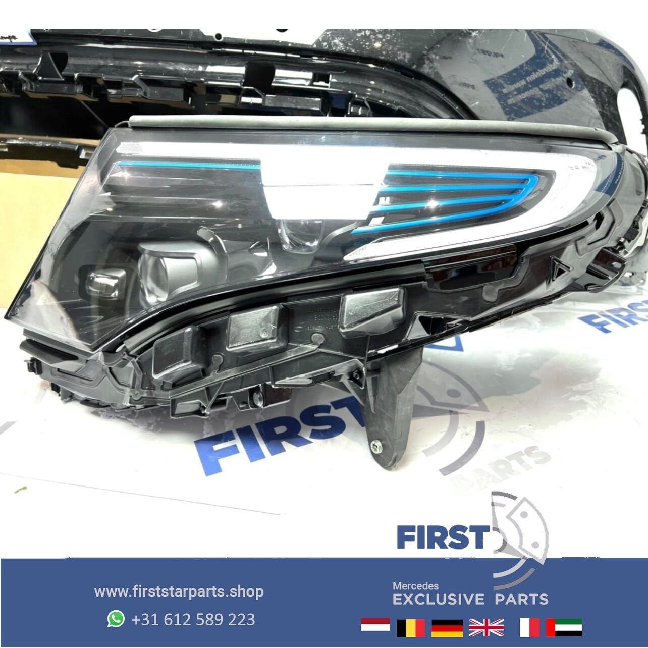W293 N293 EQC AMG VOORKOP ZWART ORIGINEEL FRONT Mercedes EQC, Gebruikt, -, Voor, Ophalen of Verzenden