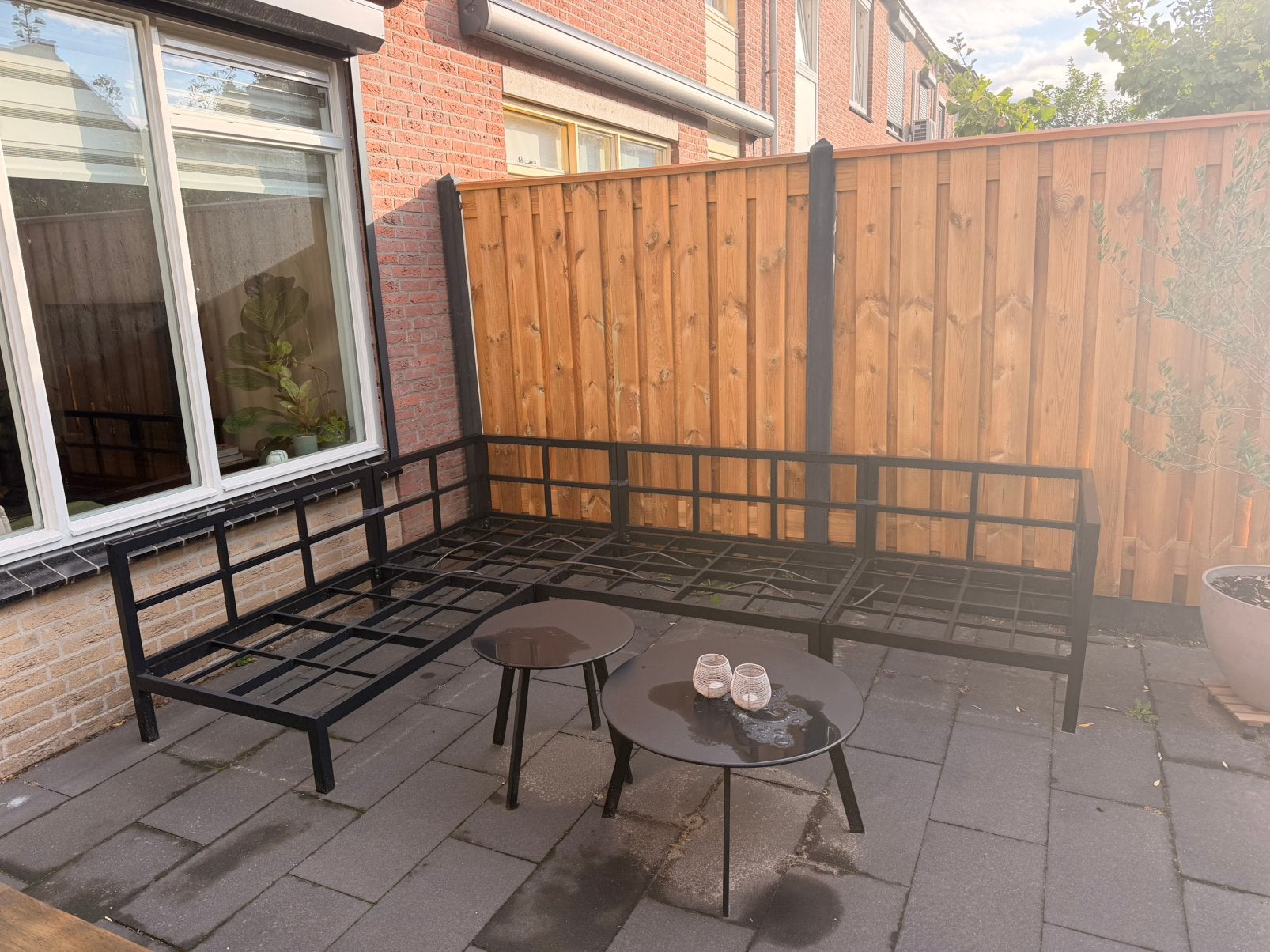 Loungeset, kussens en tafels te koop!, Tuin en Terras, Tuinsets en Loungesets, Ophalen, Zo goed als nieuw