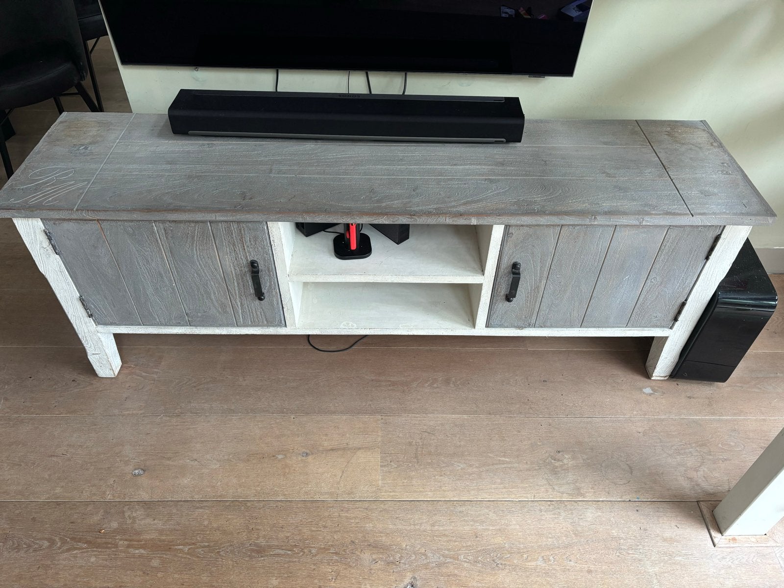 Rivièra Maison TV Kast - Gebruikt, Huis en Inrichting, Kasten | Televisiemeubels, Ophalen, Gebruikt, 150 tot 200 cm, Minder dan 100 cm