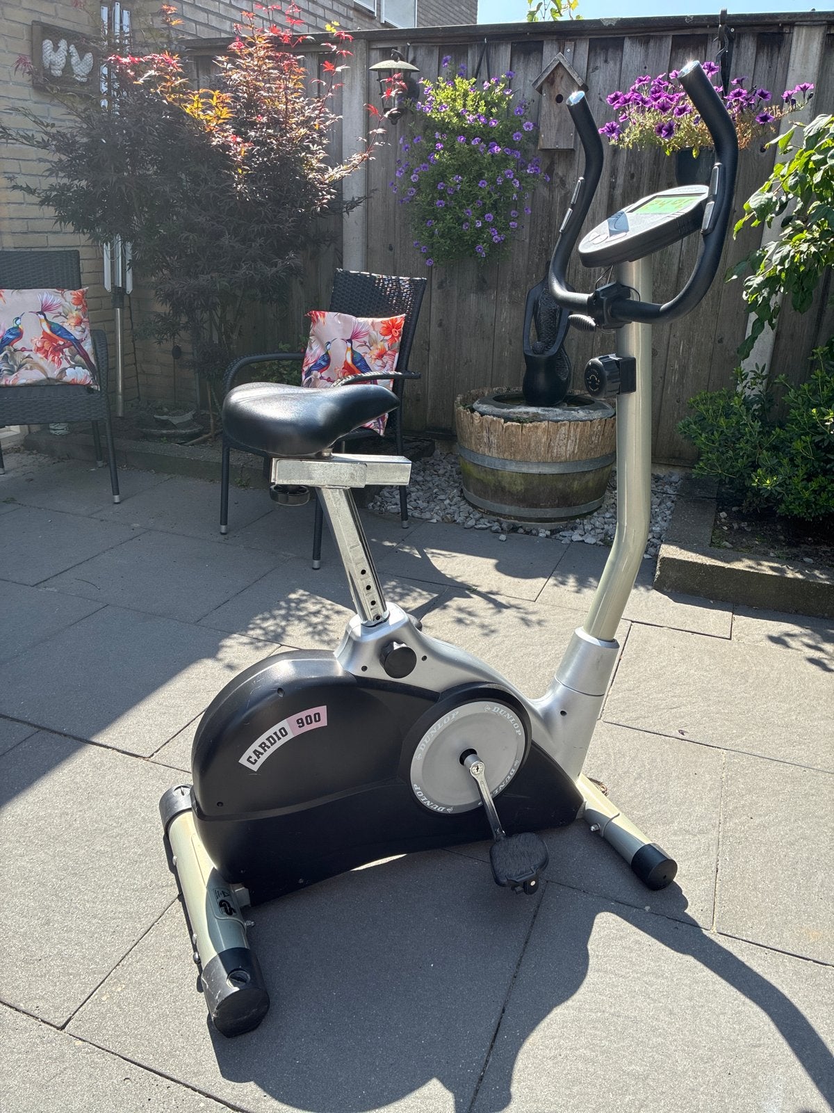 Dunlop Cardio 900 Hometrainer - Zo goed als nieuw, Sport en Fitness, Fitnessapparatuur, Ophalen, Gebruikt, Metaal, Benen