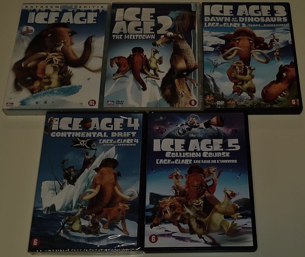 Film-Serie *** ICE AGE *** Complete Serie, Alle leeftijden, Nederlands, Ophalen of Verzenden, Zo goed als nieuw