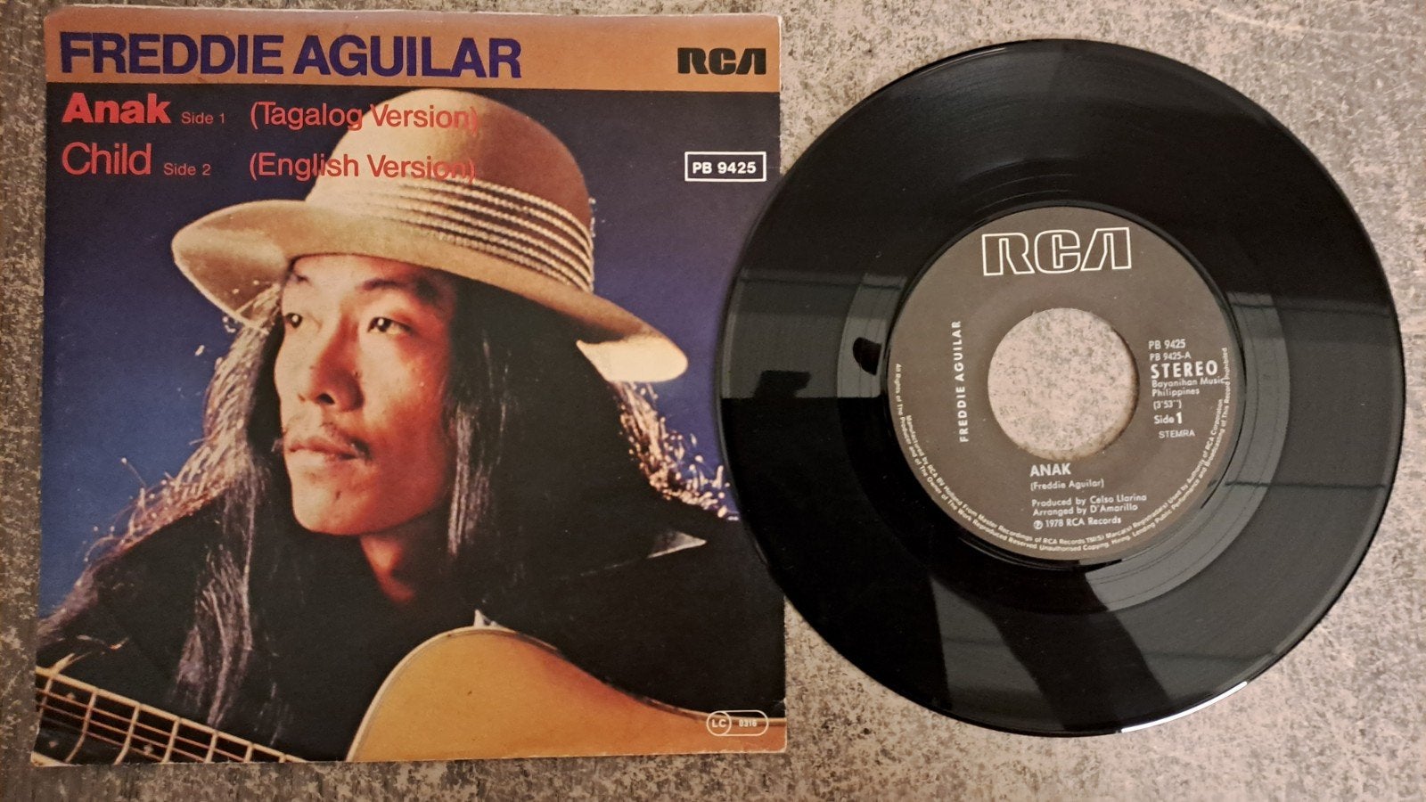 freddie aguilar  - anak, Gebruikt, 7 inch, Pop, Fotohoes