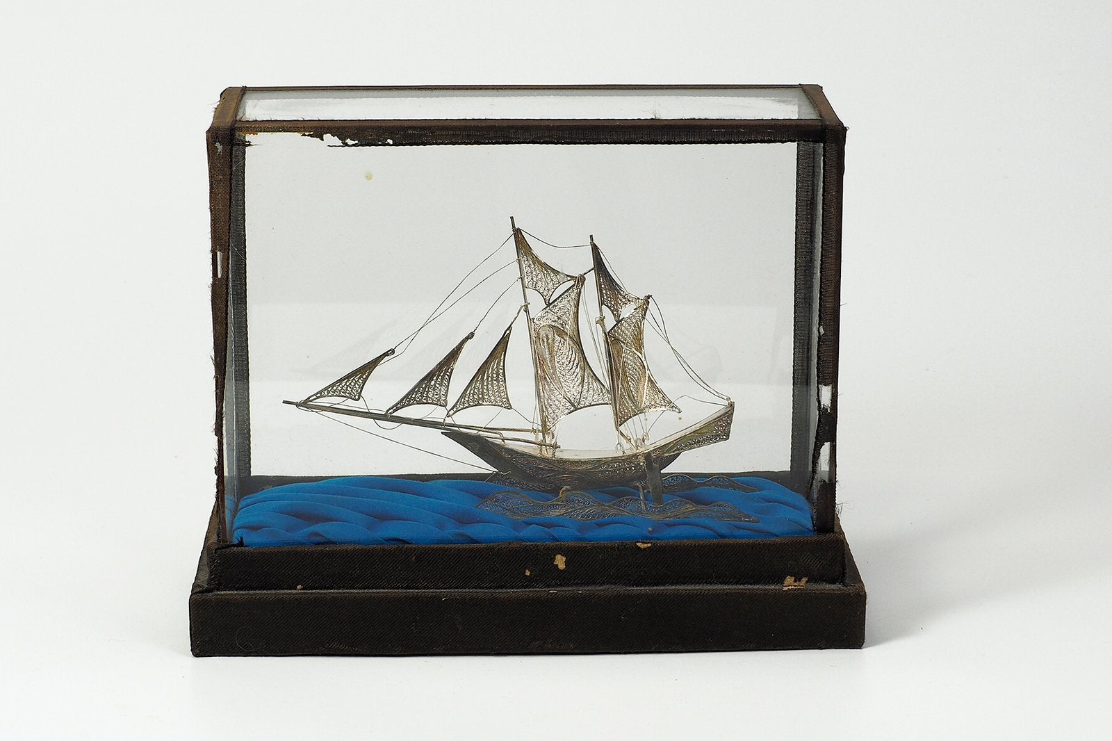 Handgemaakte scheepsmodel van filigrein, Ophalen of Verzenden, Zo goed als nieuw, Schaalmodel