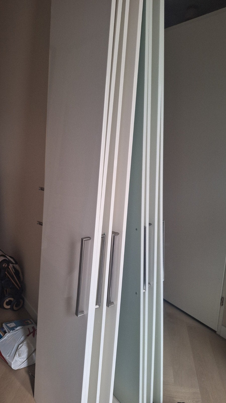 Pax deur Fardal hoogglans wit, 50x229, Ophalen, Mdf, 200 tot 250 cm, Plinten