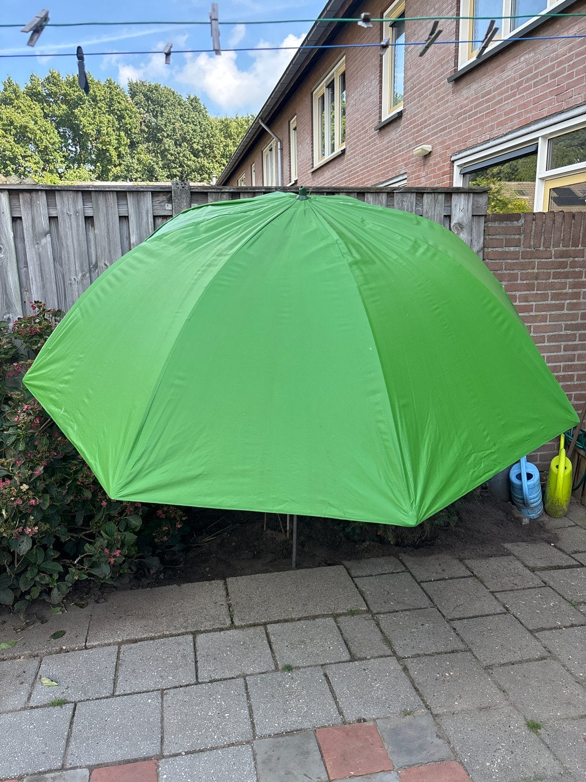 Grote groene visparaplu - Ideaal voor elke visser, Ophalen, Gebruikt, Overige typen