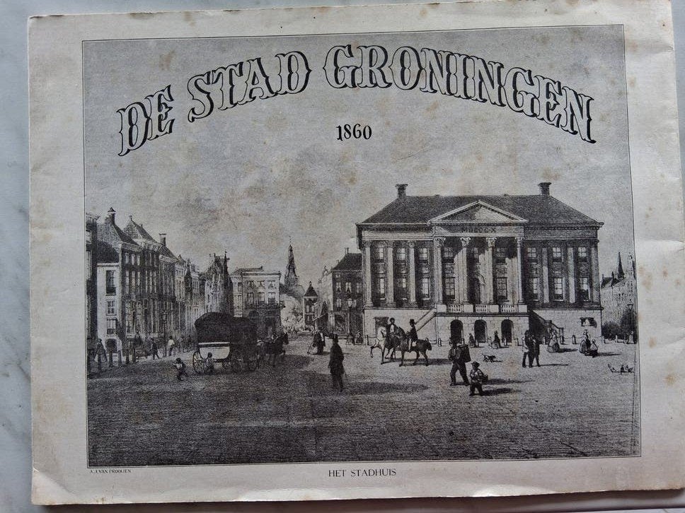 DE STAD GRONINGEN 1860, 12 TEKENINGEN, Antiek en Kunst, Ophalen of Verzenden