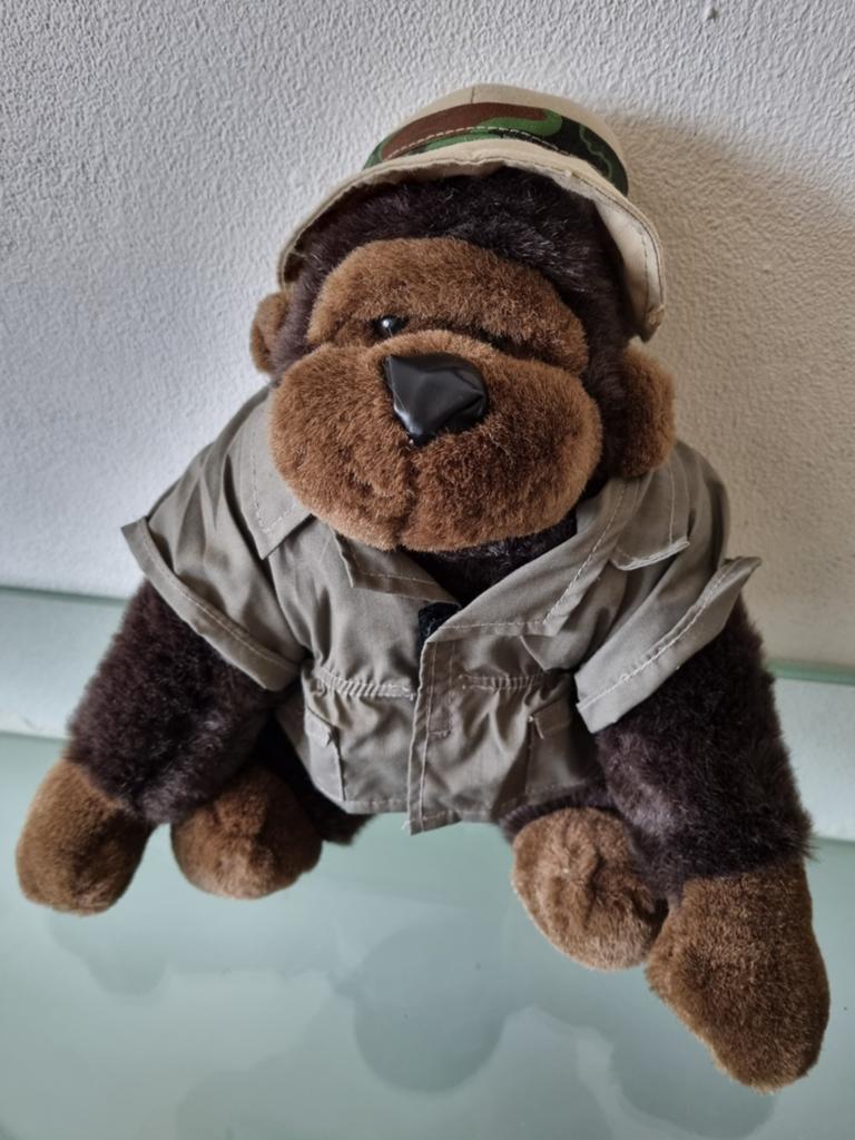 Jrn'80,Dinotoys Apeldoorn,JUNGLE GORILLA,30cm,Label,Inwst!, Verzamelen, Ophalen of Verzenden, Zo goed als nieuw