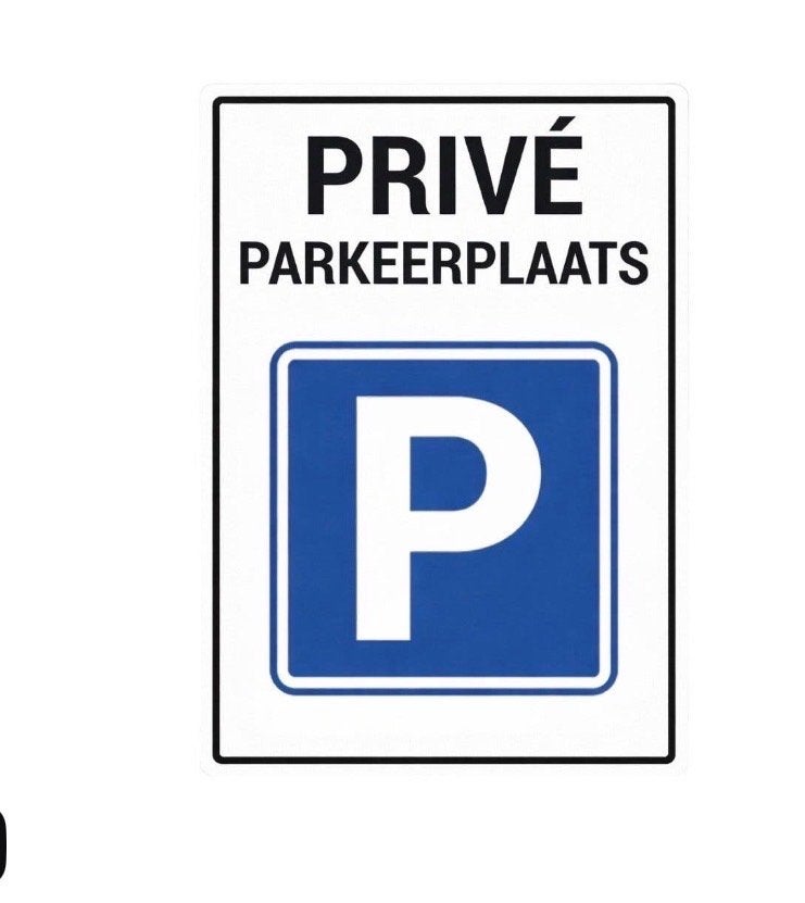 Privé Parkeerplaats Bord - 30x40 cm, UV-bestendig, Ophalen of Verzenden, Nieuw