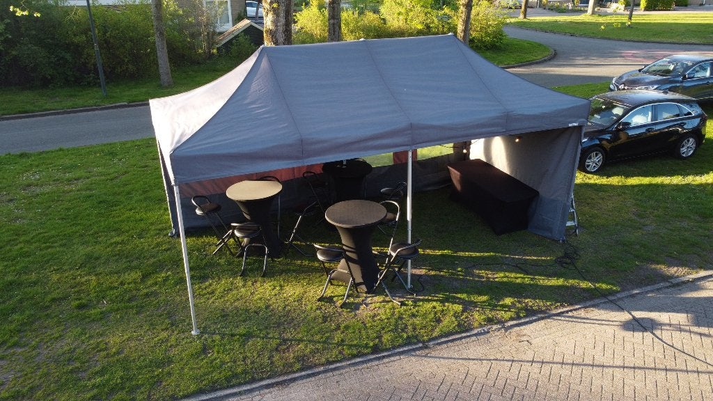 Partytent Huren? 6x3m Easy-up tent te huur INCL OP- & AFBOUW, Hobby en Vrije tijd, Feestartikelen | Verhuur, Ophalen of Verzenden