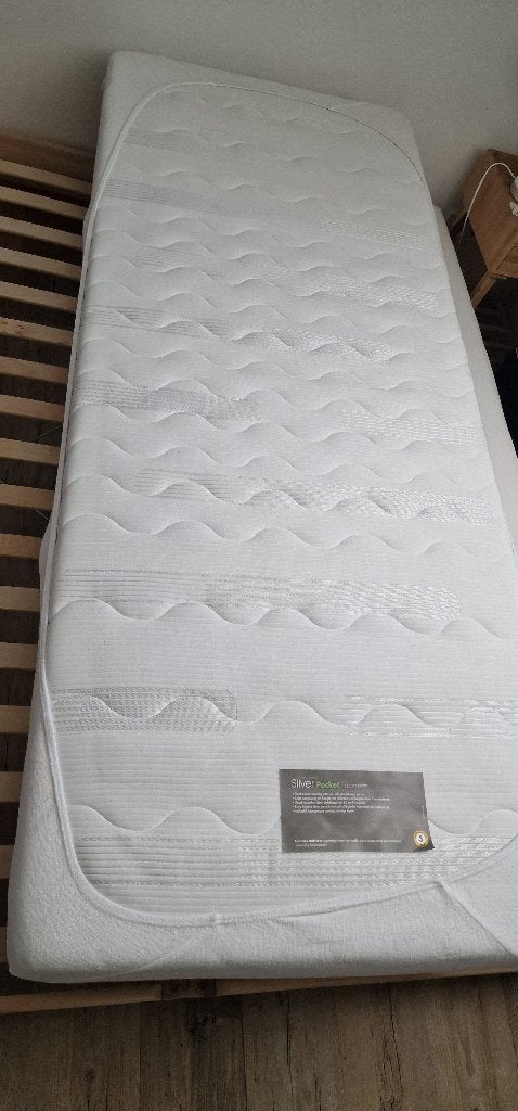 Matras Silver Pocket Foam Extra (2st), Ophalen, Eenpersoons, Zo goed als nieuw, 80 cm