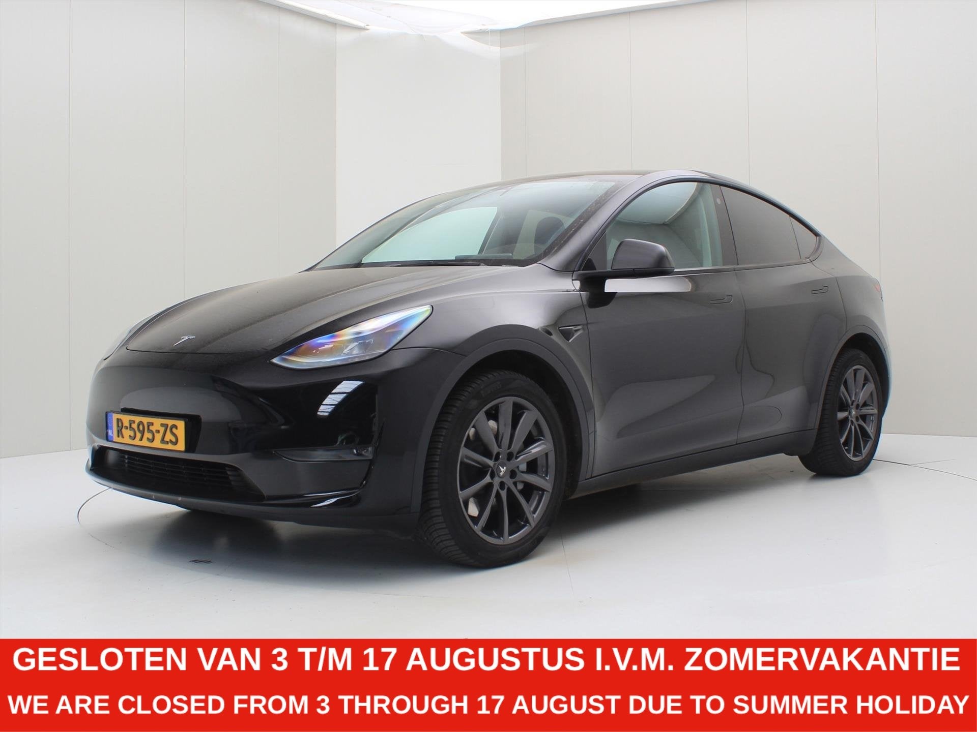 Tesla Model Y Long Range AWD 75kWh 351pk AMD RYZEN [ TREKHAA, Auto's, Automaat, Gebruikt, Zwart, Zwart