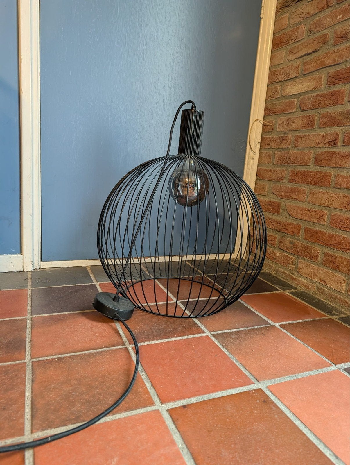 Wire hanglamp 2 stuks, Ophalen, Minder dan 50 cm