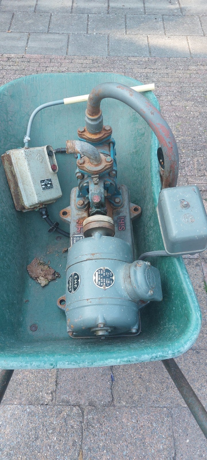 Hydrofoor pomp op 380 volt., Ophalen, Gebruikt, Elektromotor