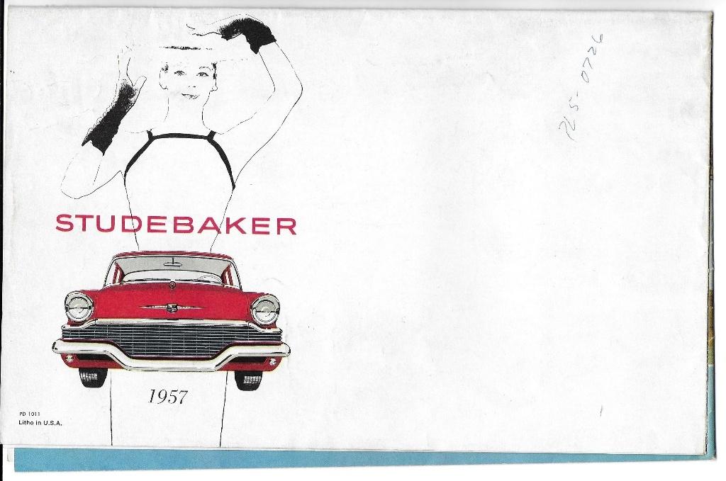 Studebaker 1957 folder brochure auto (ST57), Ophalen of Verzenden, Gelezen, Overige merken