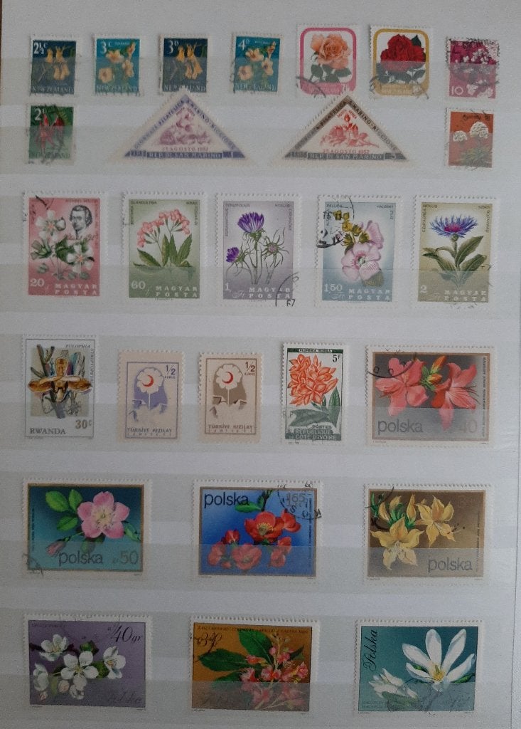 3 Kaarten Postzegels Bijzondere en Mooiste Bloemen No. 17, Ophalen, Dier of Natuur
