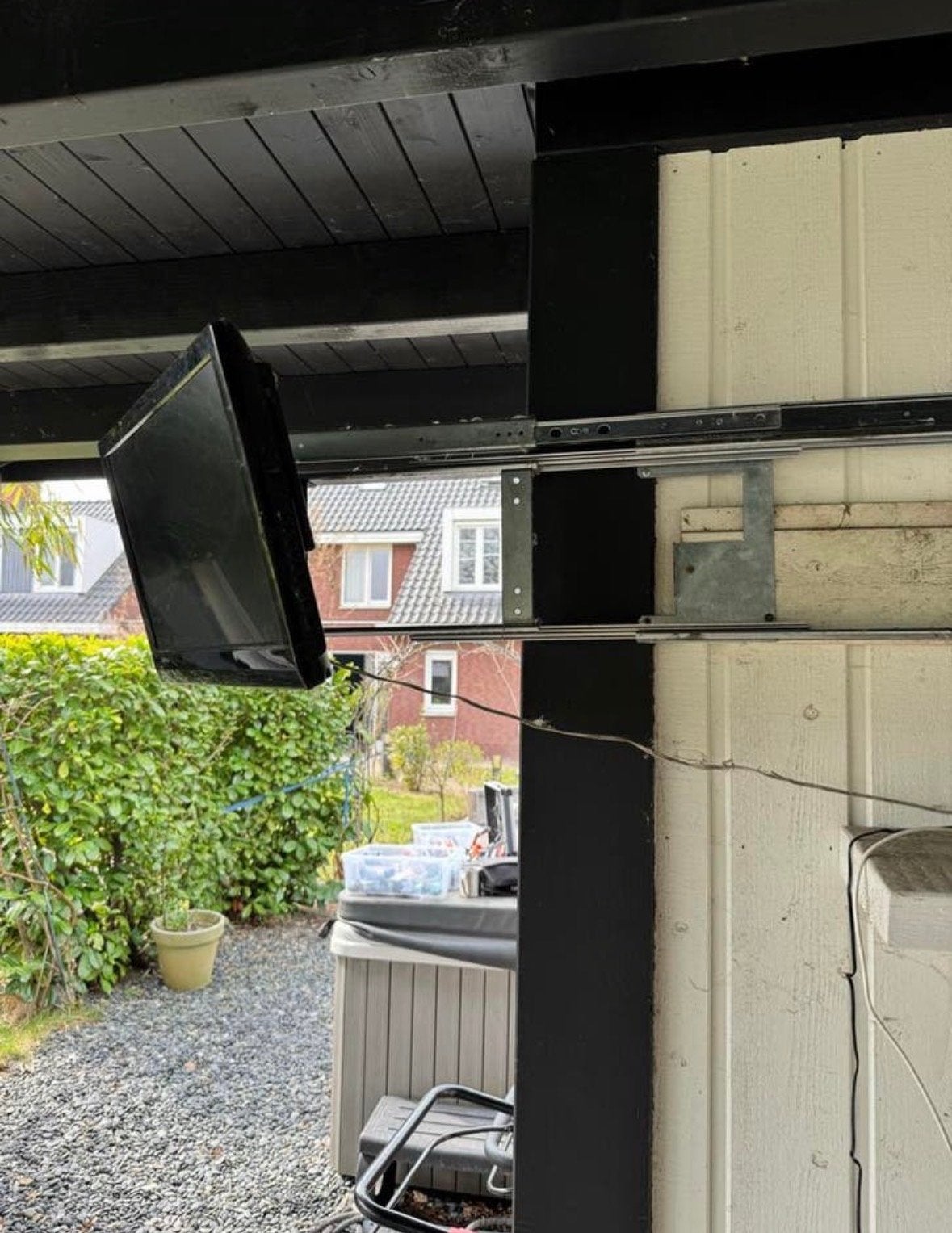 Stanline 12V TV met DVD speler en uitschuifbare wandbeugel, Ophalen of Verzenden, Gebruikt, Minder dan 40 cm, Overige merken