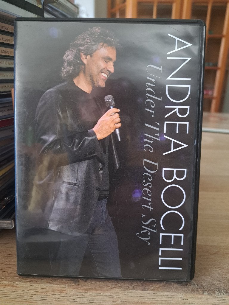 Andrea Bocelli - Under The Desert Sky DVD (Z242-24), Engels, Alle leeftijden, Inclusief doosje, Ophalen of Verzenden