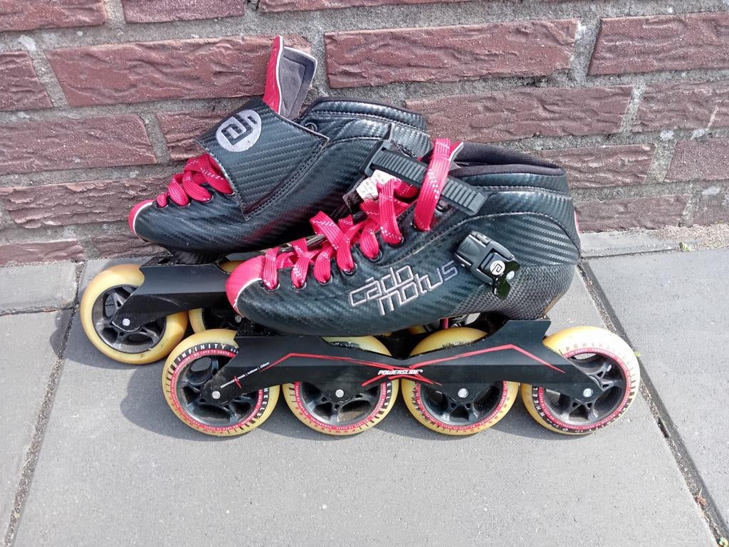 Powerslide skeelers mt 38 met nieuwe schoen cadomotus, Ophalen, Nieuw, Inline skates 4 wielen, Powerslide