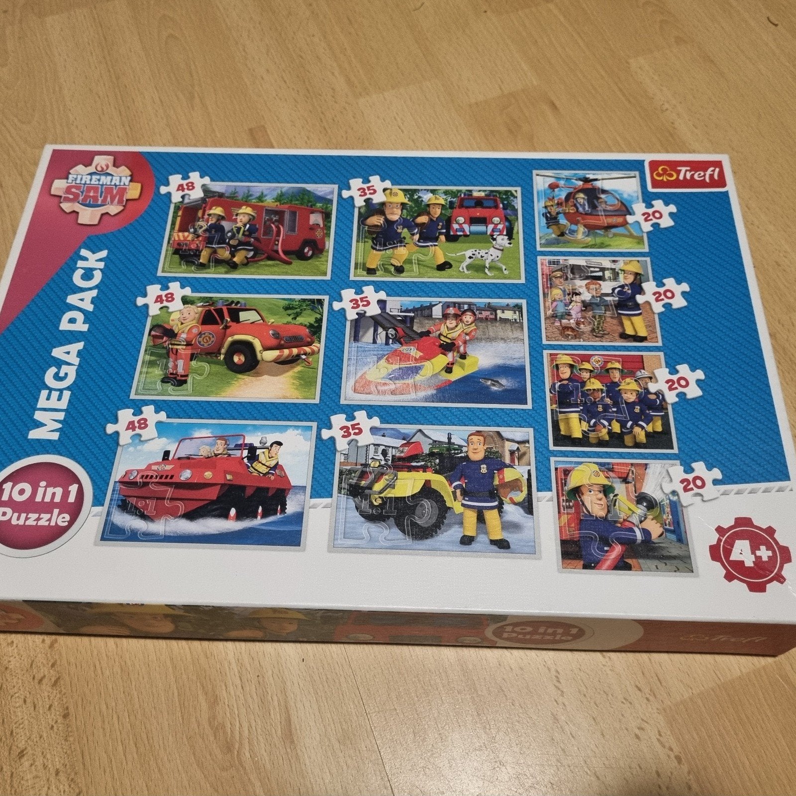 10 x puzzel Brandweerman Sam, Ophalen of Verzenden, 10 tot 50 stukjes, Gebruikt, 4 tot 6 jaar