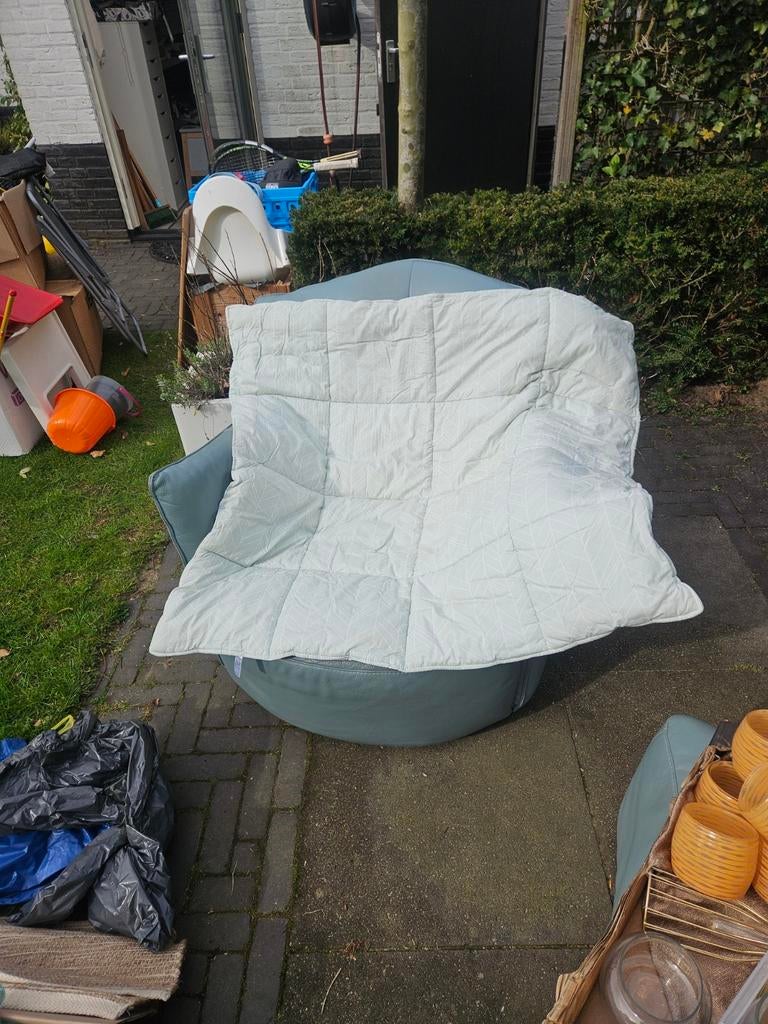 Lil Dutch mintgroen boxkleed, deken en hemeltje met stok, Ophalen, Zo goed als nieuw