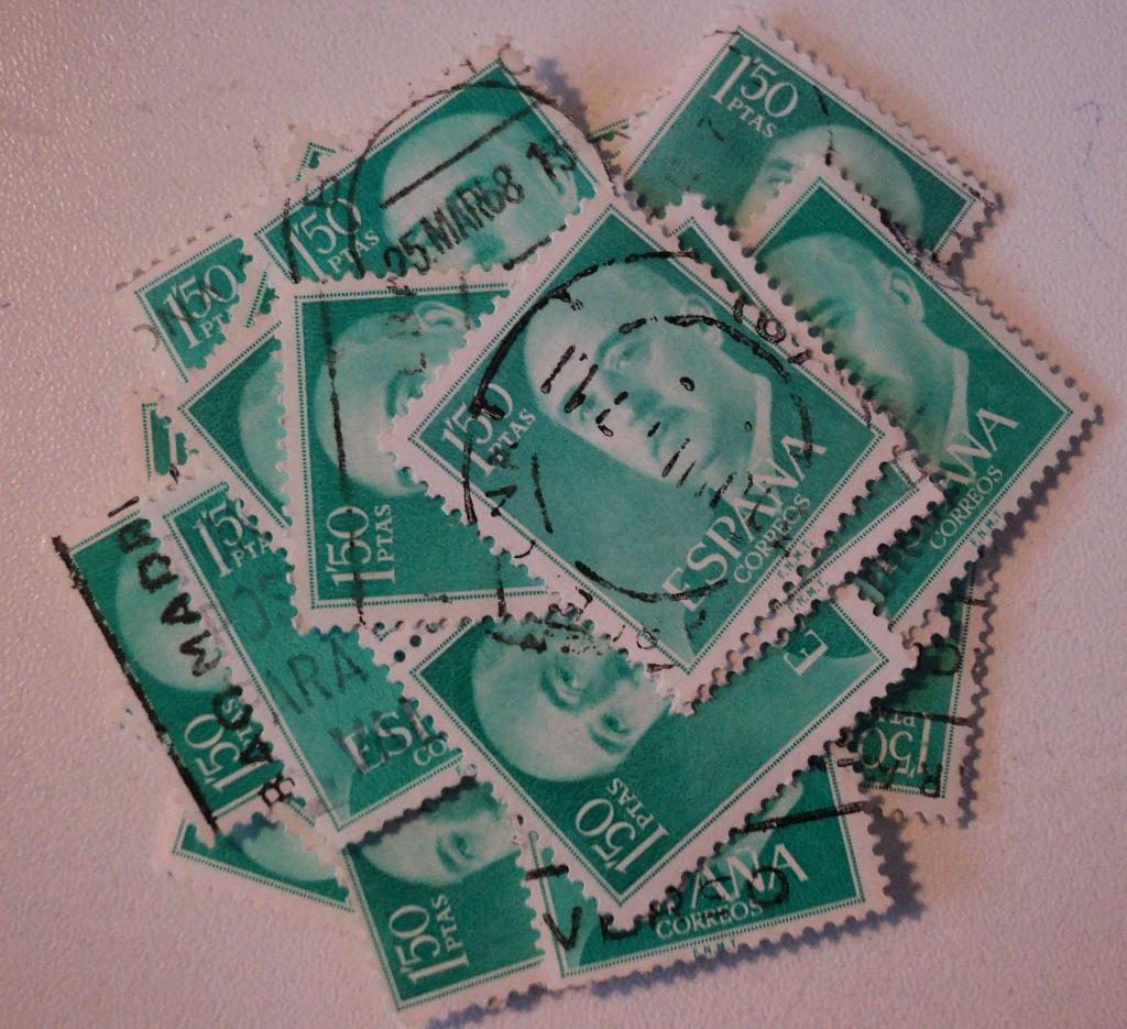 8059) spanje ca 30x franco 1,5 ptas groen, Ophalen of Verzenden