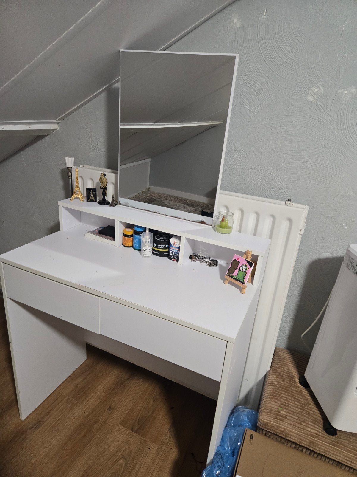 Kaptafel met spiegel, Ophalen, 50 tot 100 cm, Zo goed als nieuw, Minder dan 100 cm