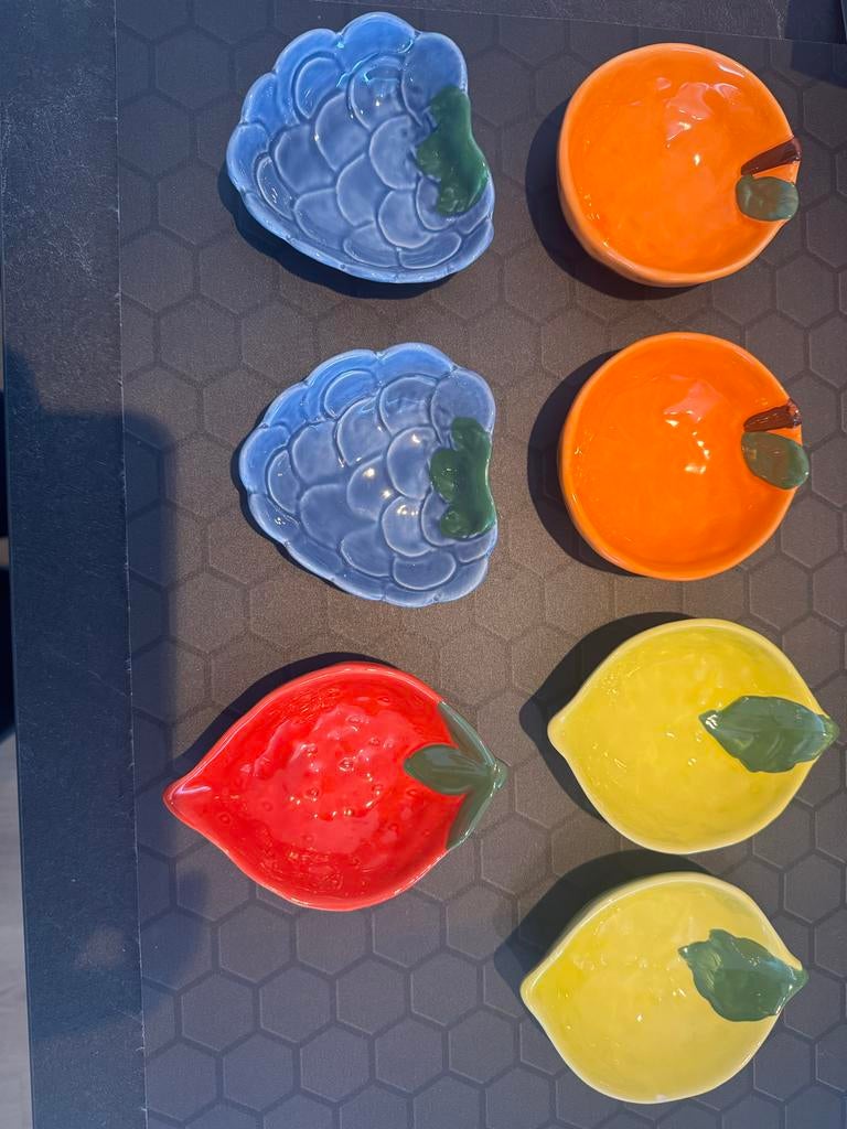 Zomerse fruitschaaltjes, Ophalen, Zo goed als nieuw, Glas, Overige stijlen