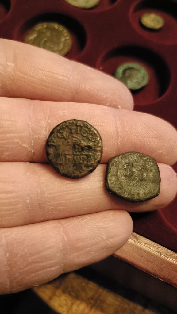 Romeinse munten Claudius Caligula, Ophalen of Verzenden, Italië, Setje