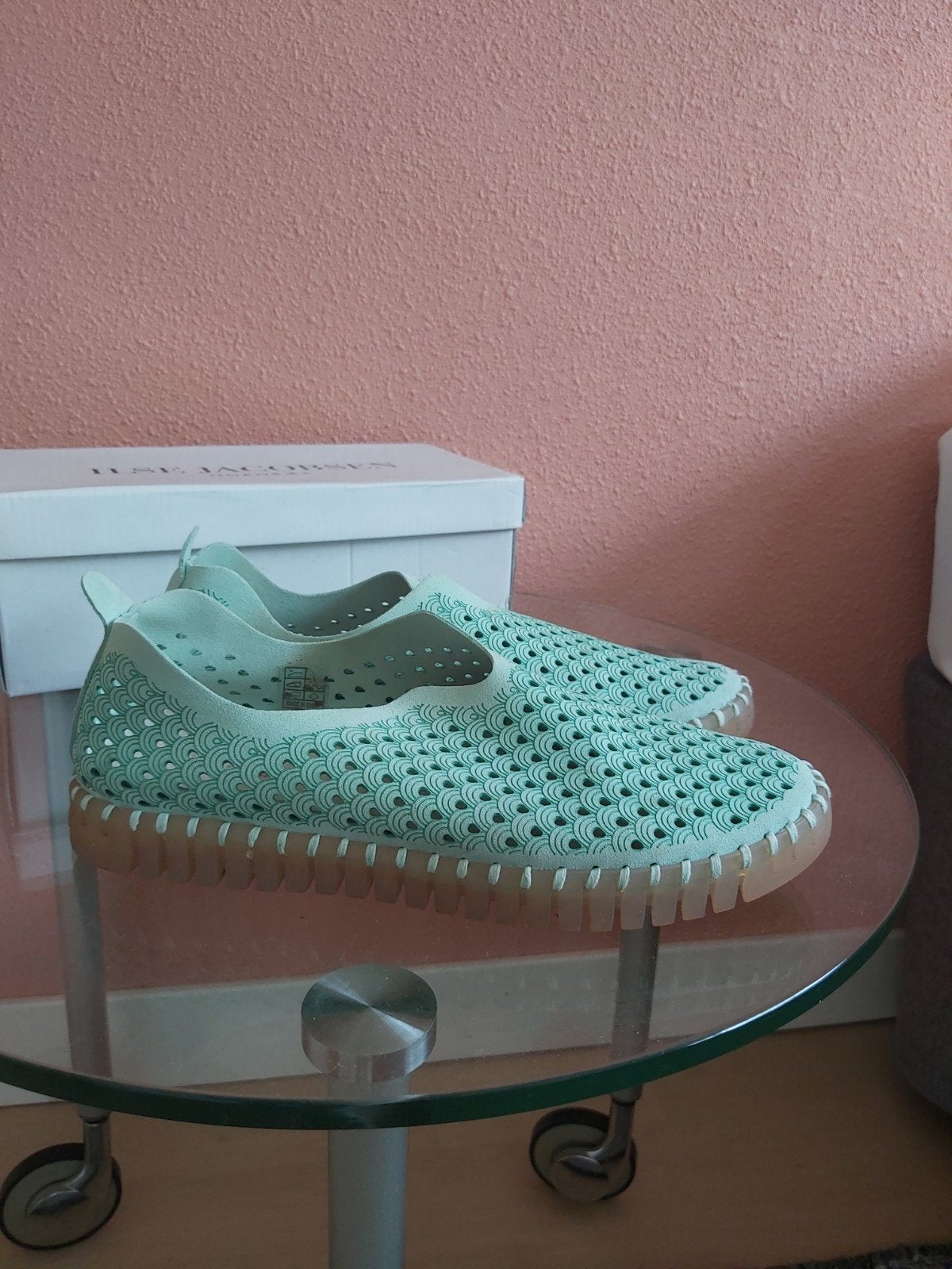 Ilse Jacobsen schoenen maat 41, lichtgroen, Ilse Jacobsen, Ophalen of Verzenden
