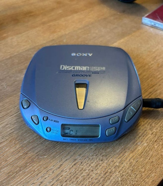 Sony discman Groove met ESP2, blauw, goede staat, Audio, Tv en Foto, Cd-spelers, Gebruikt, Sony, Ophalen of Verzenden