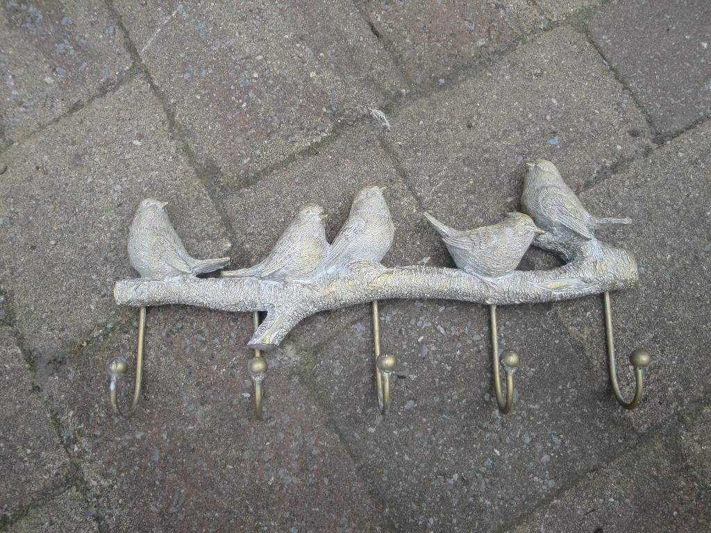 metalen kapstok vogeltjes, Ophalen of Verzenden