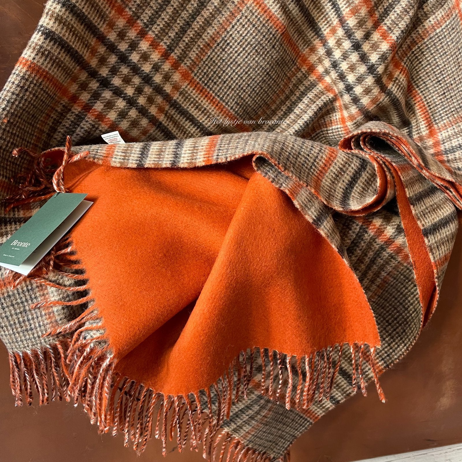 Engels wollen plaid Bronte by Moon Estate Check, Westdijk 41 3241 GT Middelharnis, Info@lijstjevanbrocante.nl, Ophalen of Verzenden