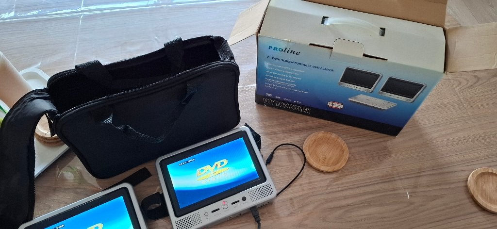 Portable dvd speler met schermen, Ophalen, Gebruikt, Dvd-speler, Overige merken