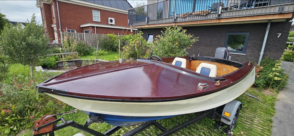 60PK Speedboot inclusief Trailer, Watersport en Boten, Ophalen, Gebruikt, Minder dan 70 pk, Buitenboordmotor