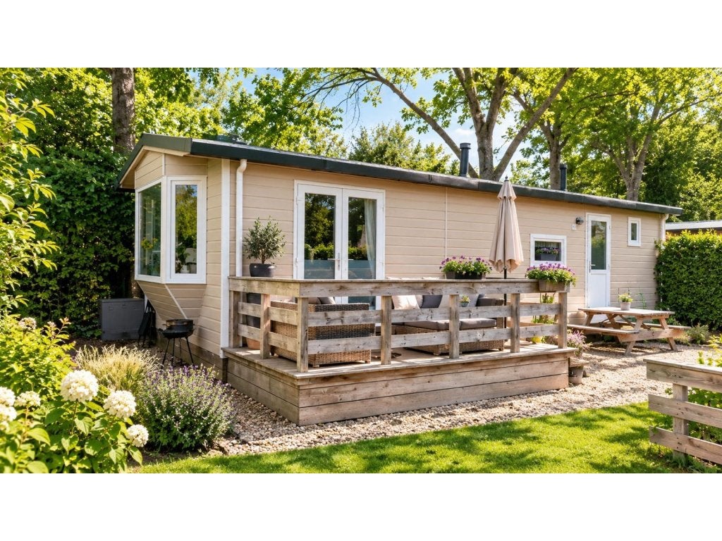 Chalet met eigen grond te koop in Tzummarum, Friesland!R#52R, Tot en met 4