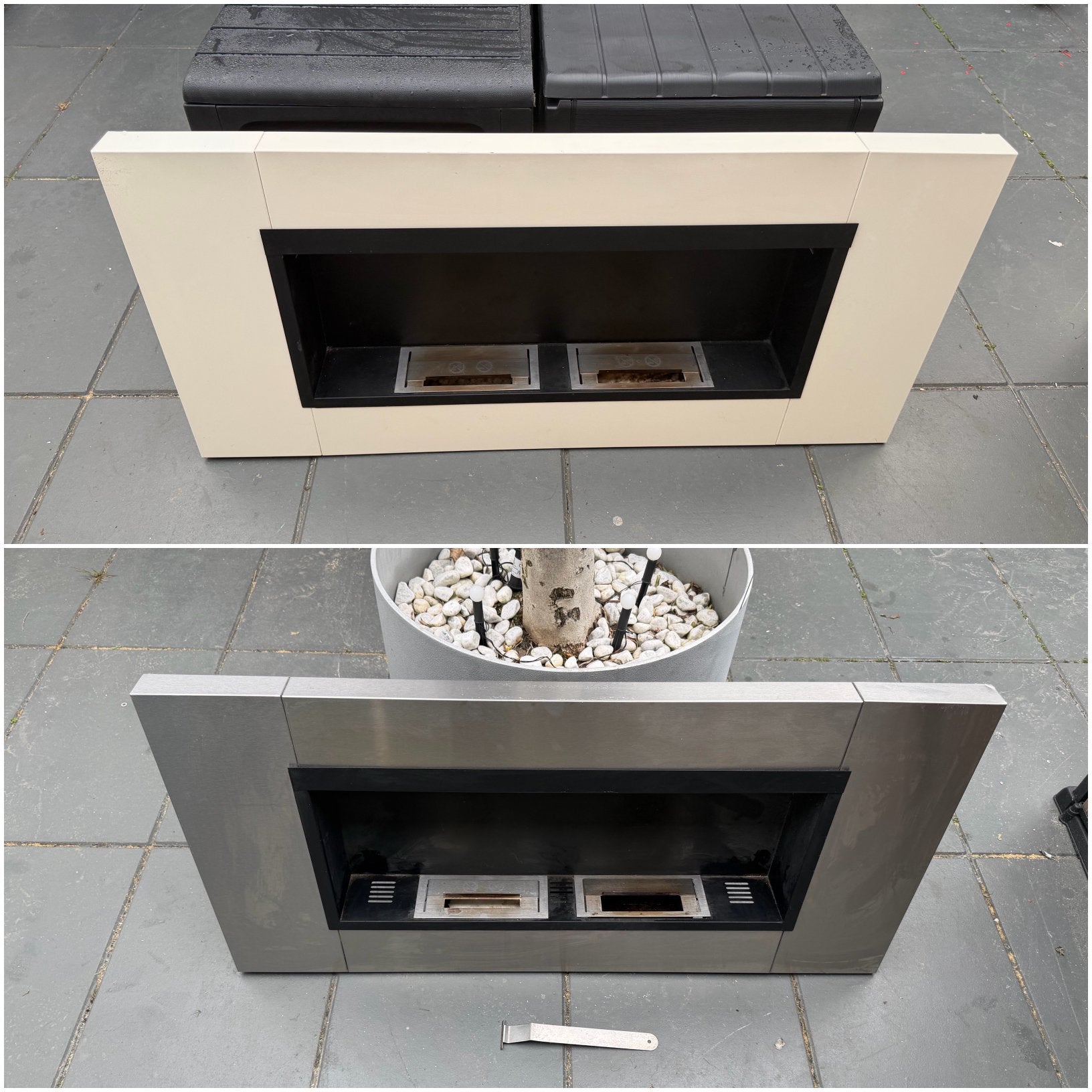 2 Stuks Sfeerhaard Bio Ethanol Haard RVS Gelhaard Samen €60, Ophalen, Zo goed als nieuw