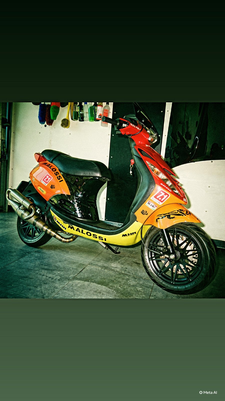 Piaggio Zip 2000 Full Malossi-Unieke Tuning!Zie beschrijving, Maximaal 45 km/u, Zip, Zo goed als nieuw, Benzine