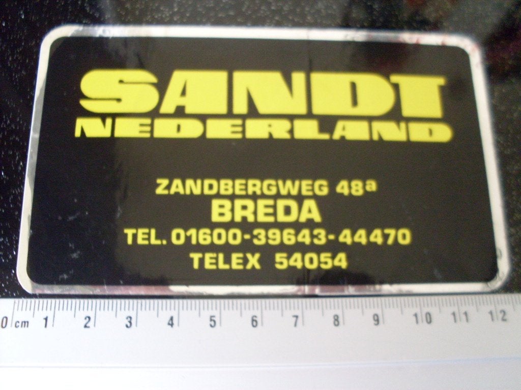 folie sticker sandt nederland breda logo, Verzenden, Zo goed als nieuw, Bedrijf of Vereniging