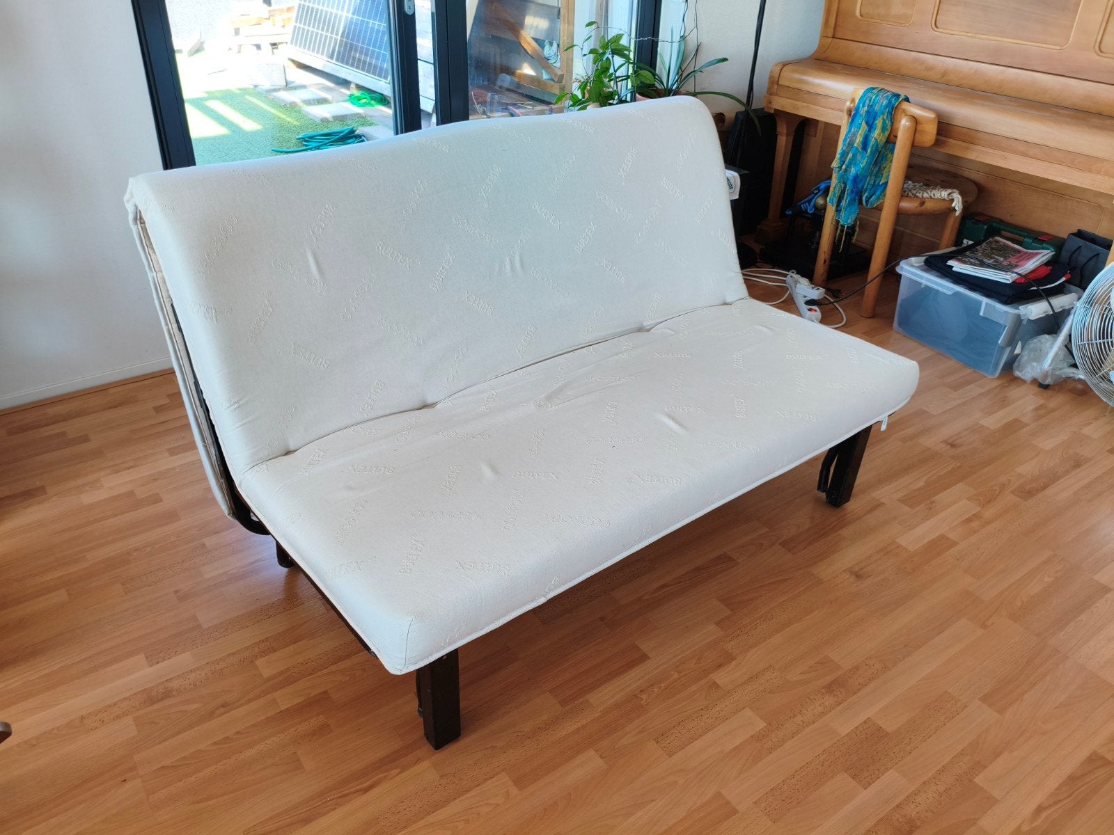 IKEA Slaapbank Sofa bed, Huis en Inrichting, Slaapkamer | Slaapbanken, Ophalen, Gebruikt, Wit, Tweepersoons