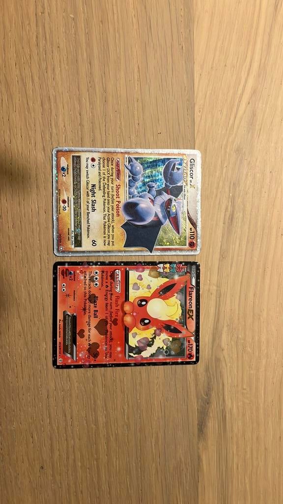 Flareon ex en gliscor x, Ophalen of Verzenden, Zo goed als nieuw