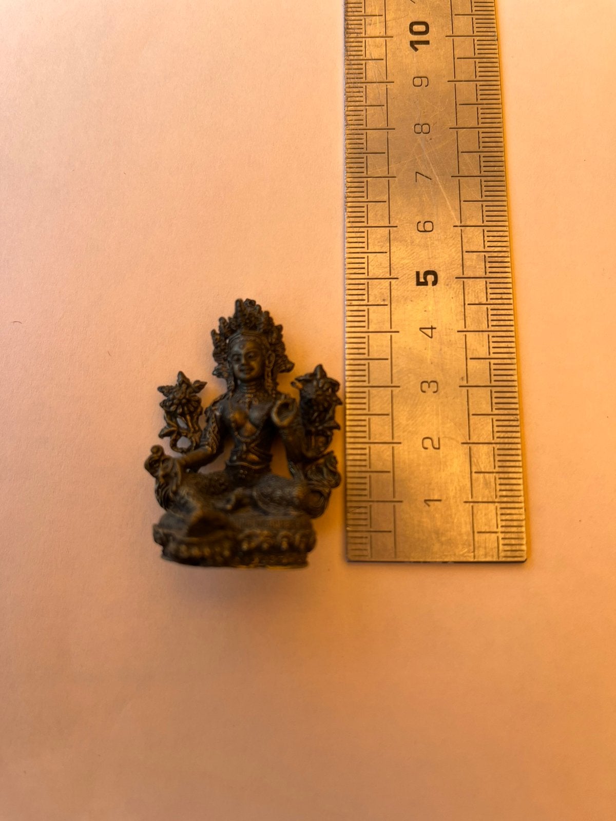 Zeer gedetailleerd miniatuur, India, Ophalen of Verzenden, 5 cm, Brons