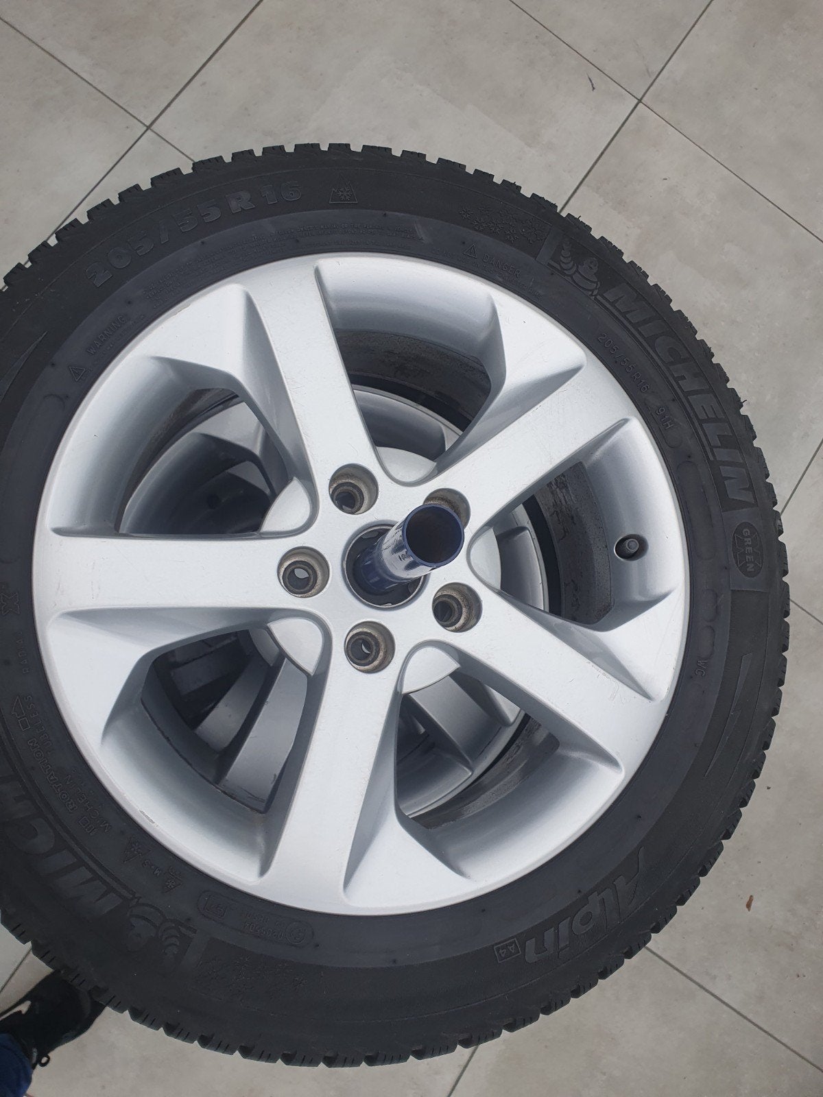Michelin winterbanden op velg, Ophalen, 16 inch, 205 mm, Winterbanden