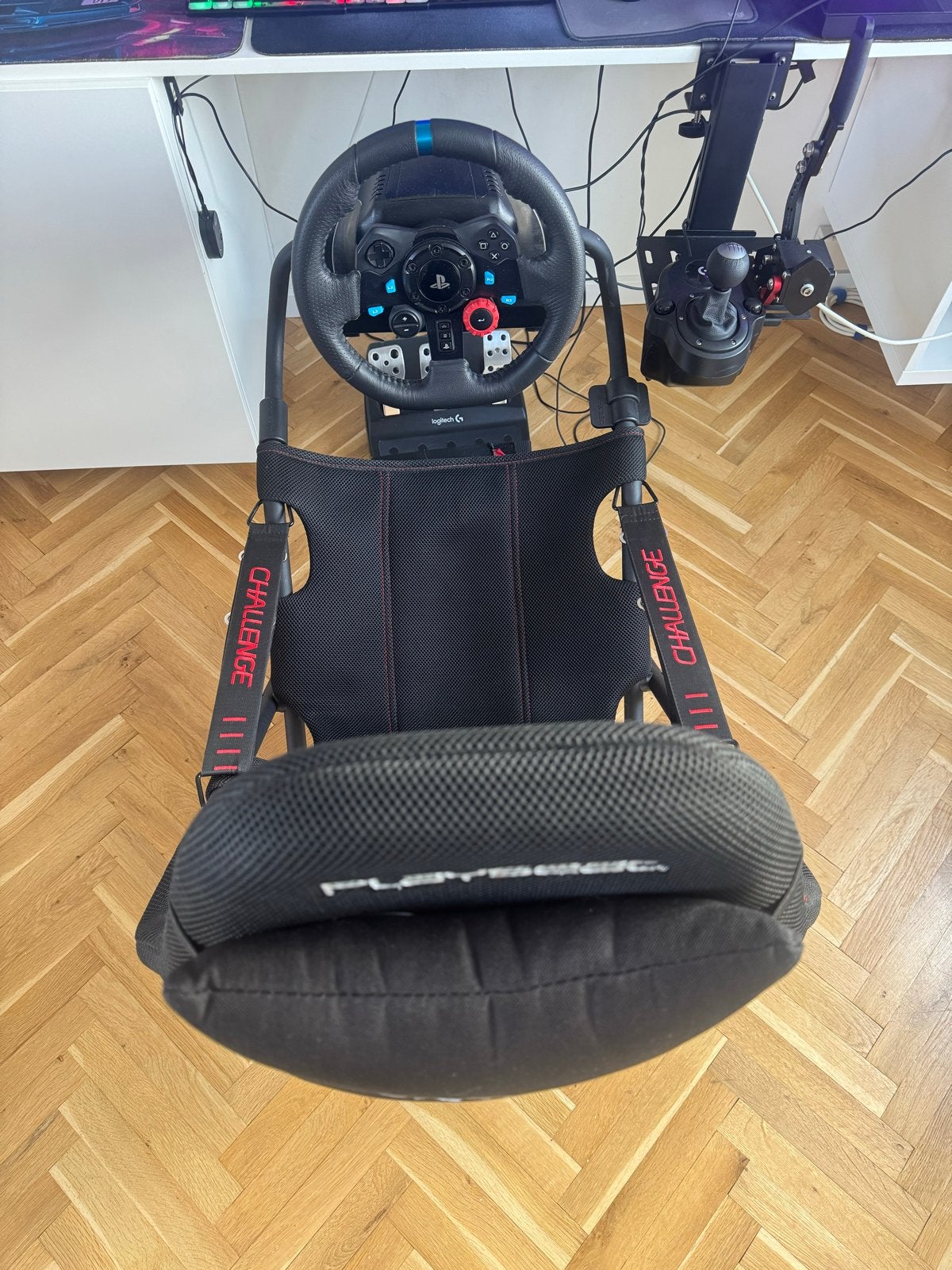 Complete Logitech G29 Racing Set + Playseat Challenge, Ophalen, Racestoel, Gebruikt, Force feedback