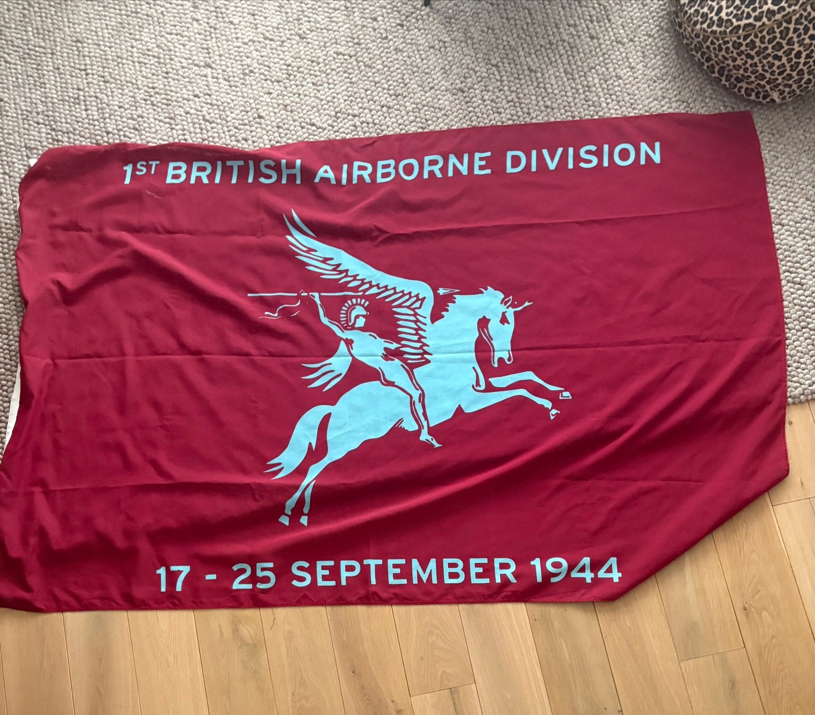 Grote Airborne Division vlag 150x220 cm, Ophalen of Verzenden, Gebruikt