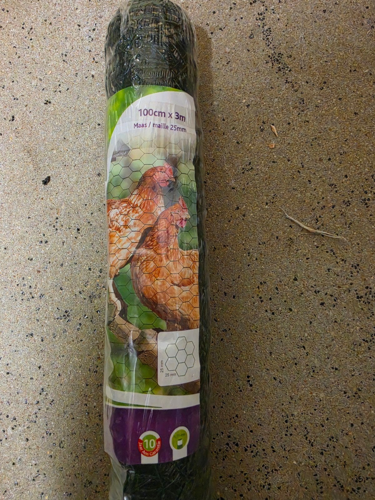 Kippengaas 100cm x 3m, maas 25mm, Ophalen of Verzenden, Nieuw, Minder dan 10 meter, Gaas