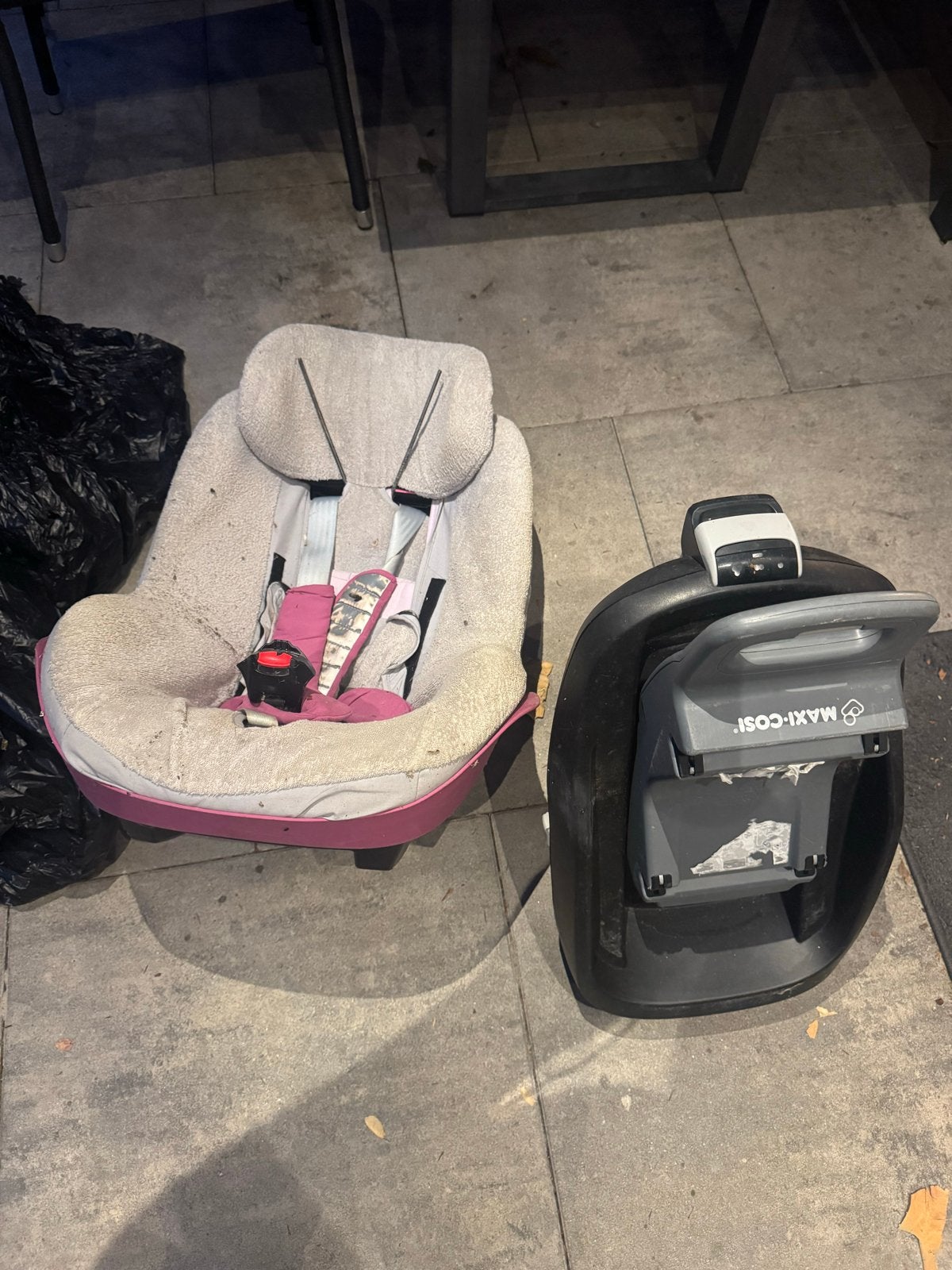 Maxi-Cosi autostoel met Isofix base (familyfix), Ophalen, Gebruikt, Zijbescherming, Isofix